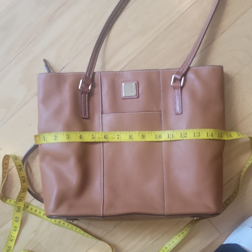 Dooney & Bourke Tan Structured Leather Tote - Picture 7 of 15